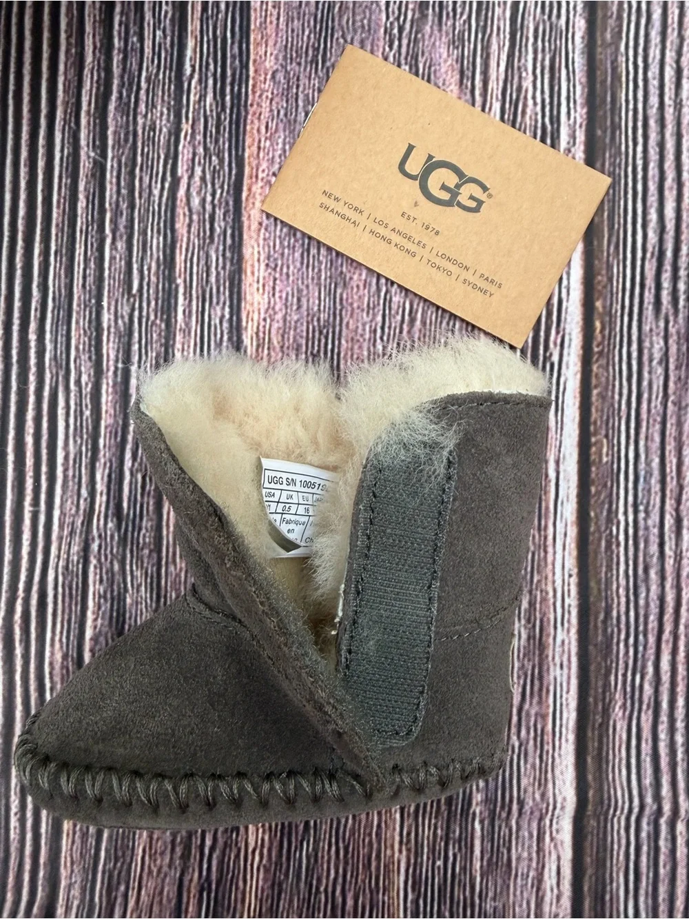 UGG- Infant suede booties- Caden — Style 1005198I